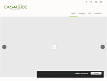 Tablet Screenshot of casacube.it